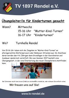Übungsleiter/in für Kinderturnen gesucht