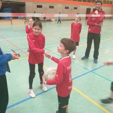 Amelie und Max Eidenmüller bei der Begrüßung vor dem Finale