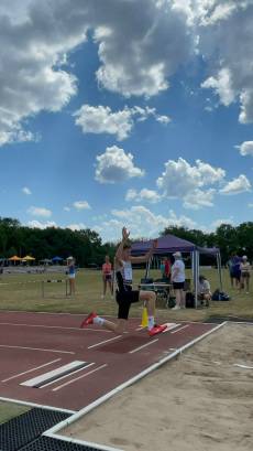 Bestleistung gab es für Florian im Weitsprung
