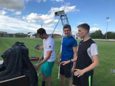 Die Drei von der Zeitmessanlage