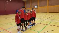 Die u14 bei der Begrüßung