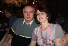 Ehrengast des Abends: Ortsvorsteher Erhard Menzel mit seiner Frau Muriel Menzel