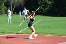 Entscheidende Disziplin für die Mannschaftswertung: Marla beim Speerwurf