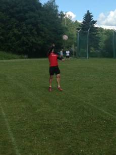 Jan Jüngling bei der Abwehr