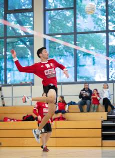 Simeon Wittich beim Überspiel