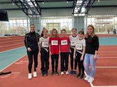 U12-Mehrkämpfer/innen mit Trainerinnen Annalena Gerke und Svenja Porep